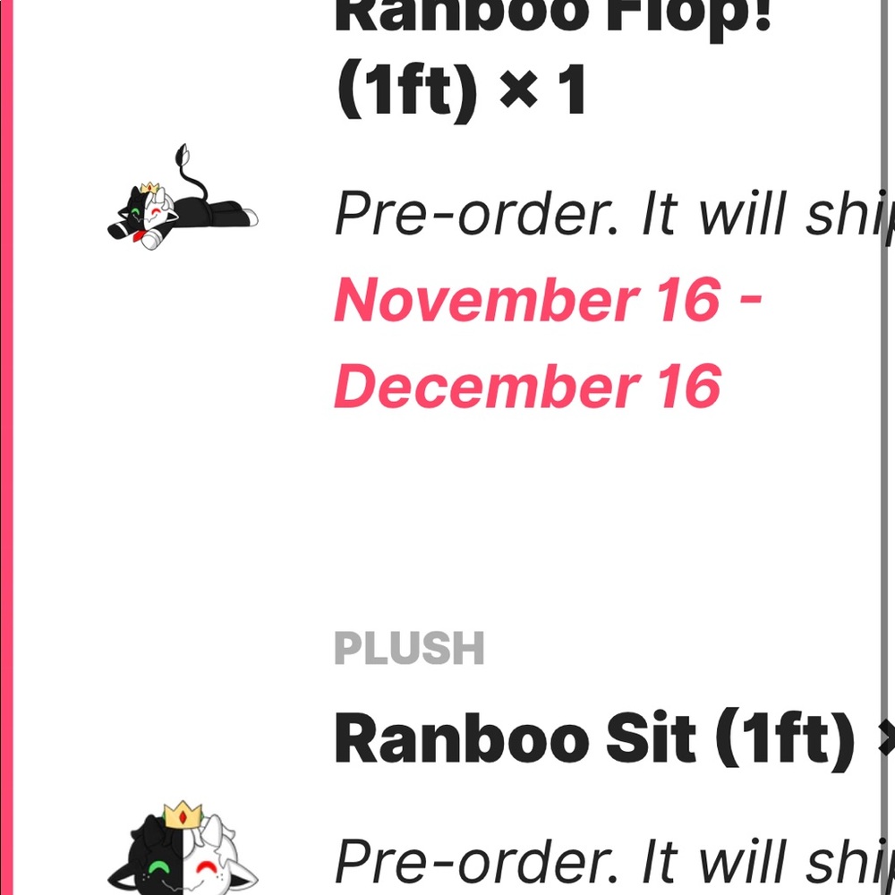 Collectibles new in box Ranboo flop and Ranboo Sit